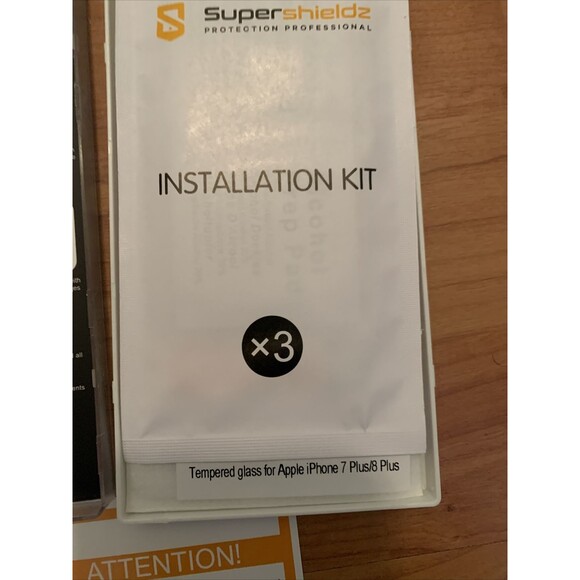 For iphone 8 Plus Super Shieldz Tempered Glass Screen Protector 3-Pieces - Picture 10 of 14